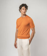 T-shirt in seta e cotone Capri