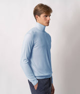 Maglione a collo alto in cashmere e seta Salisburgo