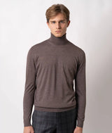 Maglione a collo alto in cashmere e seta Salisburgo