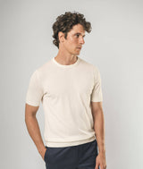 T-shirt in seta e cotone Capri