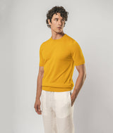 T-shirt in seta e cotone Capri