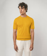 T-shirt in seta e cotone Capri