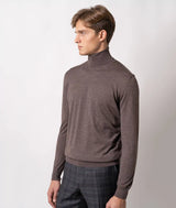 Maglione a collo alto in cashmere e seta Salisburgo