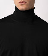 Maglione a collo alto in cashmere e seta Salisburgo