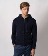Felpa con zip in cashmere Bruges