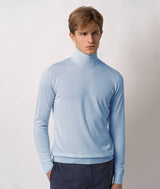 Maglione a collo alto in cashmere e seta Salisburgo
