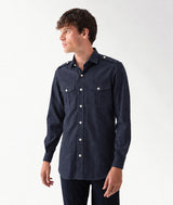Camicia Militare in Denim Kojima