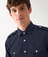 Camicia Militare in Denim Kojima