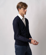 Cardigan in cashmere e seta Ulaan