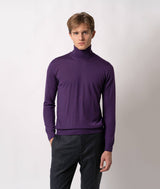 Maglione a collo alto in cashmere e seta Salisburgo
