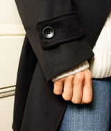 Peacoat in lana e cashmere Denali