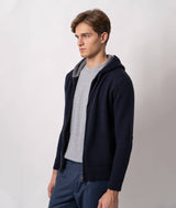 Felpa con zip in cashmere Bruges