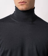Maglione a collo alto in cashmere e seta Salisburgo