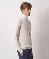 Maglione a collo alto in cashmere e seta Salisburgo
