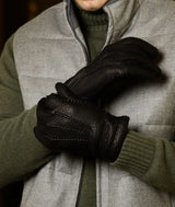 Guanti in peccary e cashmere