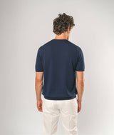 T-shirt in seta e cotone Capri