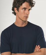 T-shirt in seta e cotone Capri