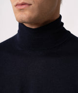 Maglione a collo alto in cashmere e seta Salisburgo