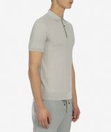 Polo in cotone e seta Crystal