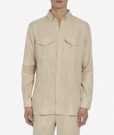 Camicia militare in lino Bloomsbury