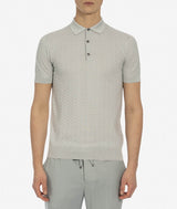 Polo in cotone e seta Crystal