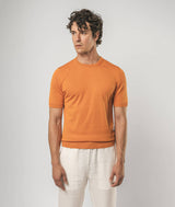 T-shirt in seta e cotone Capri