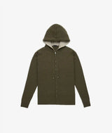 Felpa con zip in cashmere Bruges