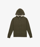 Felpa con zip in cashmere Bruges
