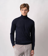 Maglione a collo alto in cashmere e seta Salisburgo